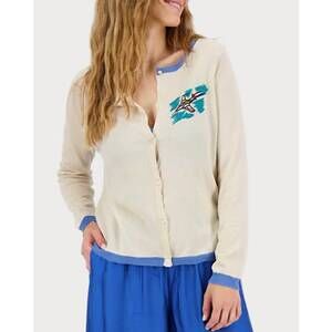 NEW ME369 jan cotton cardigan in airplane